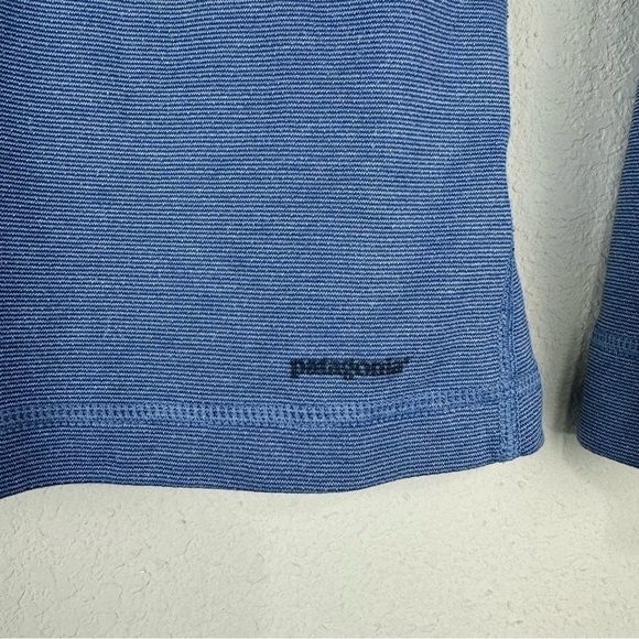 Patagonia Blue Long Sleeve Capilene Henley Size Large - Picture 3 of 5